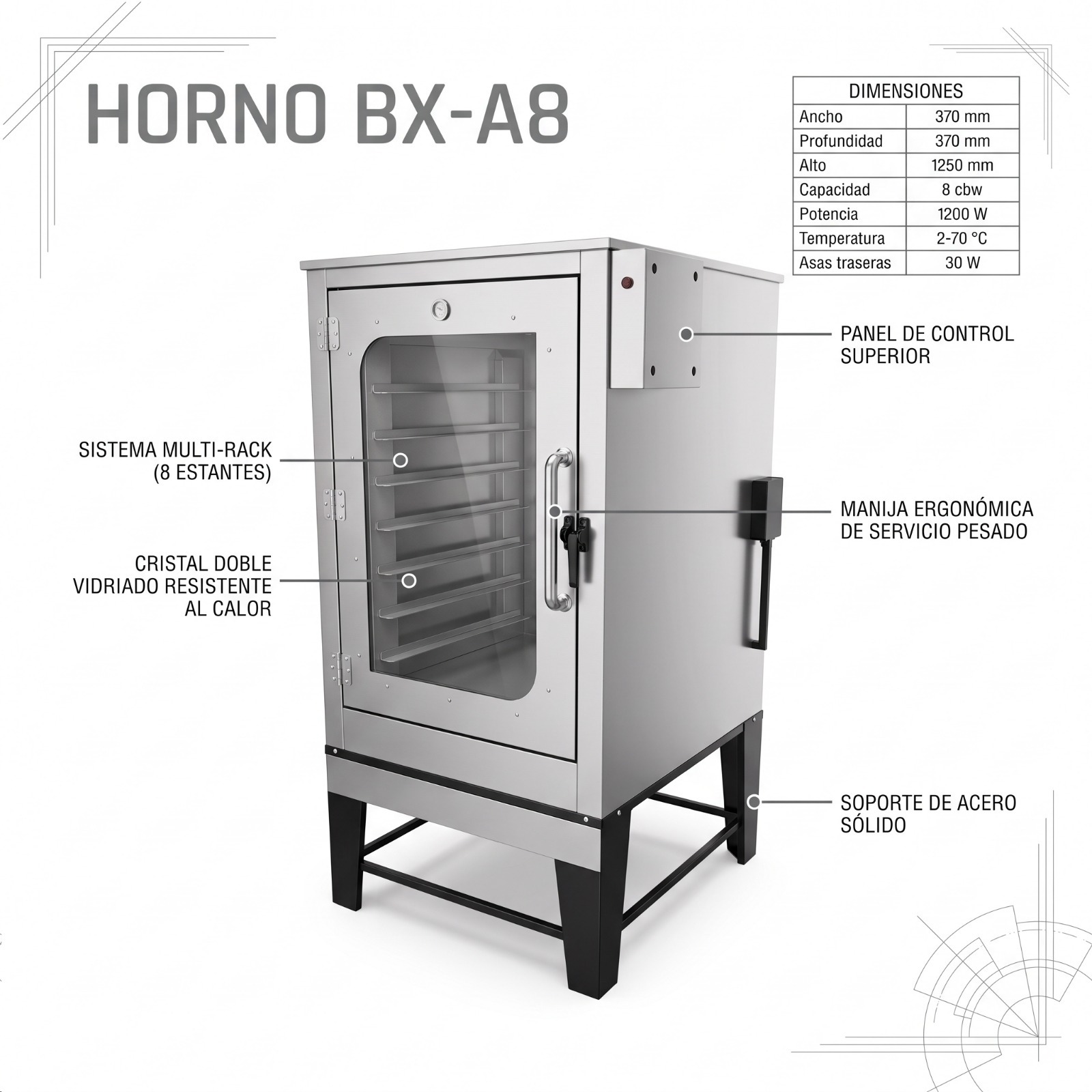 HORNO ACERO INOXIDABLE
