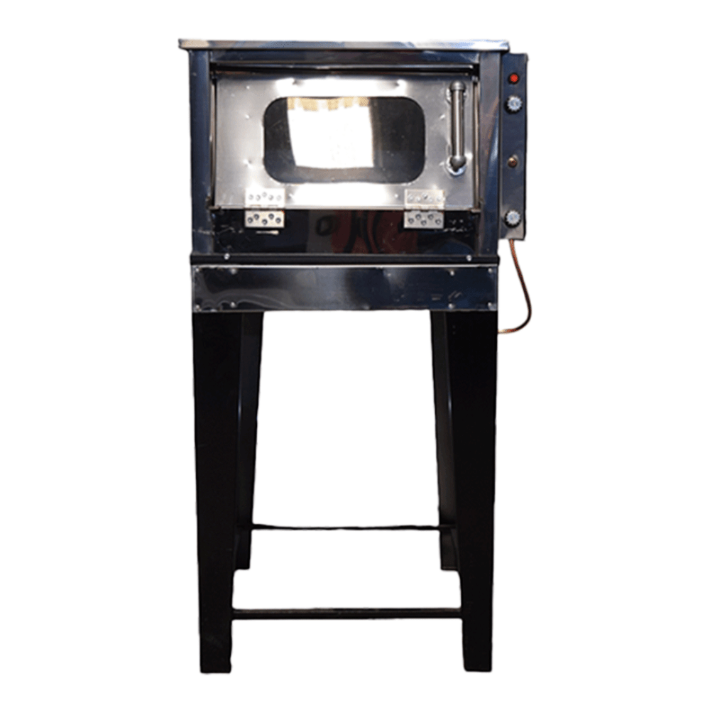 Horno Deluxe Mini Para 2 charolas en lamina esmalta con base alta