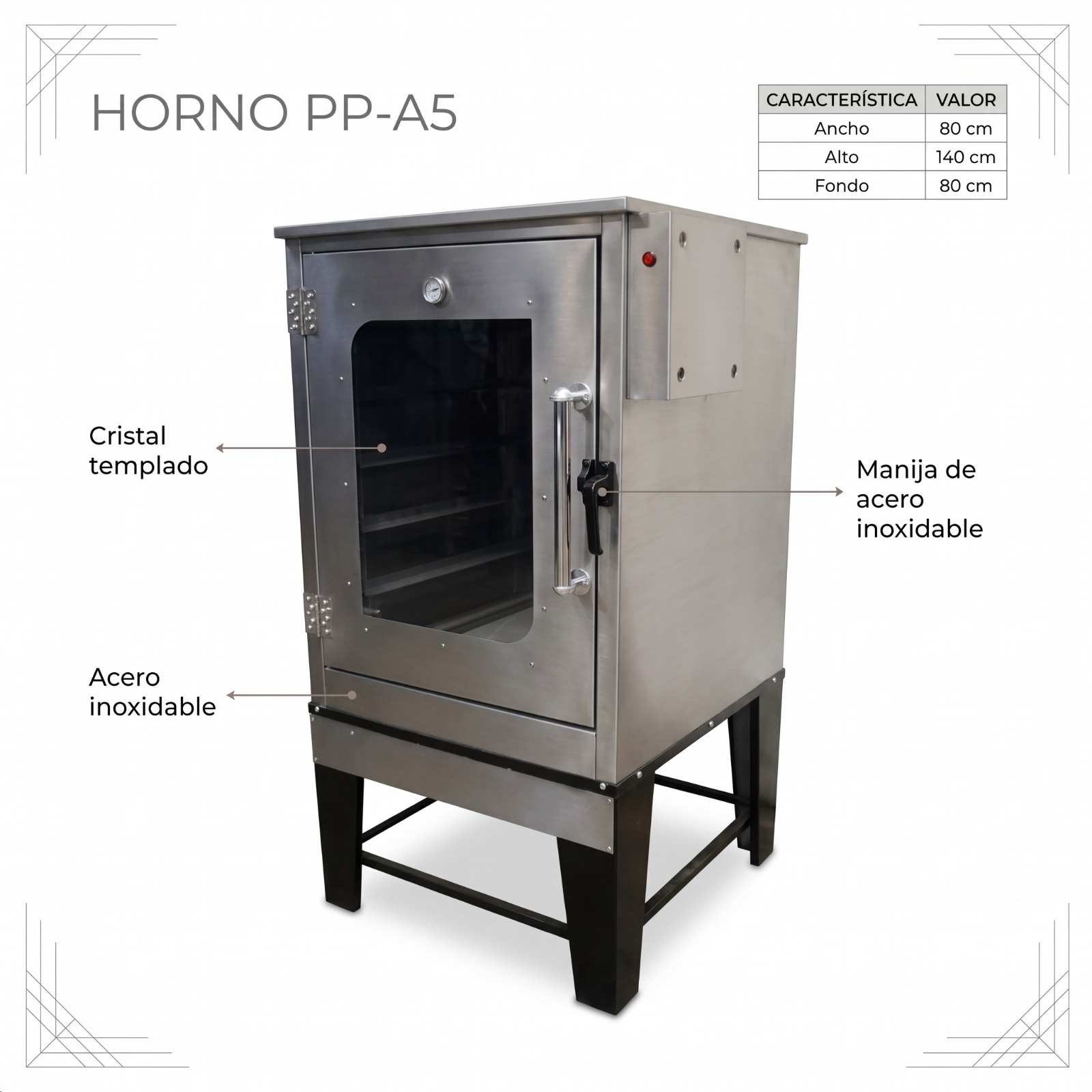 HORNO ACERO INOXIDABLE